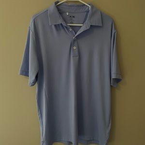 Mens Adidas light blue polo size M